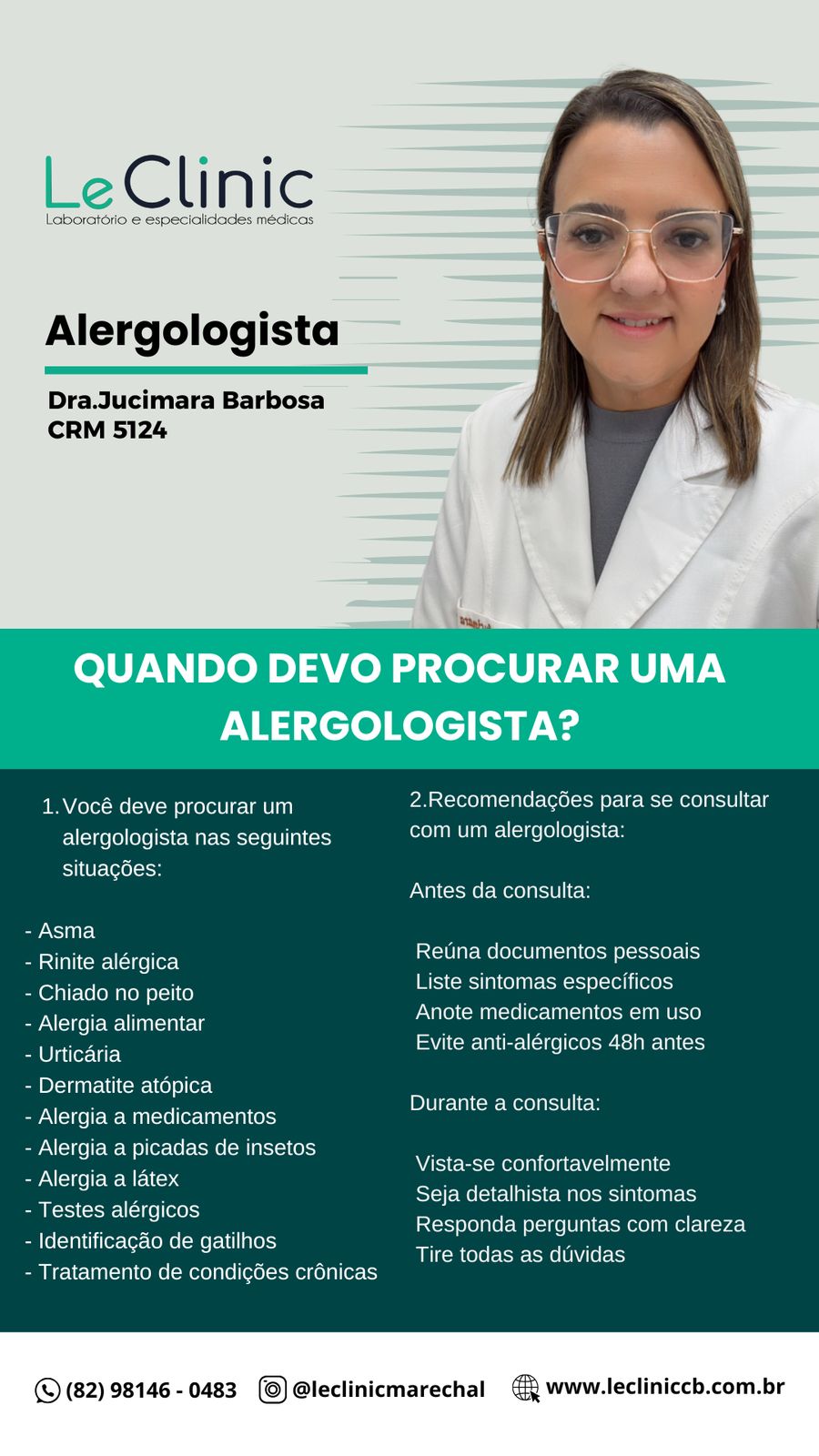 Dra.Juciara Barbosa – Alergologia – CRM 5124 – Marechal