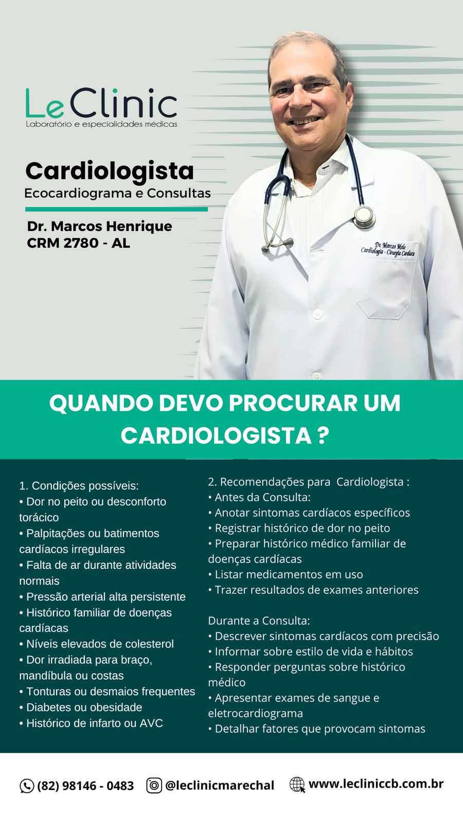 Dr. Marcos Melo – Ecocardiograma e Consultas – CRM2780 – Marechal